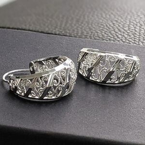 ARCHIVAL 8.1g Artisan Filigree Hoops • Solid .925 Silver • Unworn Vintage